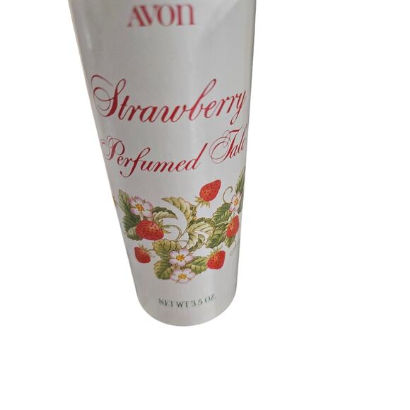 VINTAGE Avon Strawberry Porcelain Sugar Shaker and Talc - Picture 4 of 5